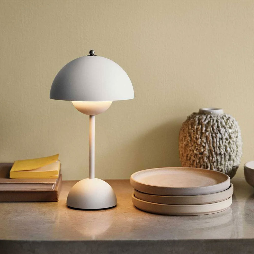 Classic Cordless Mushroom Table Lamp